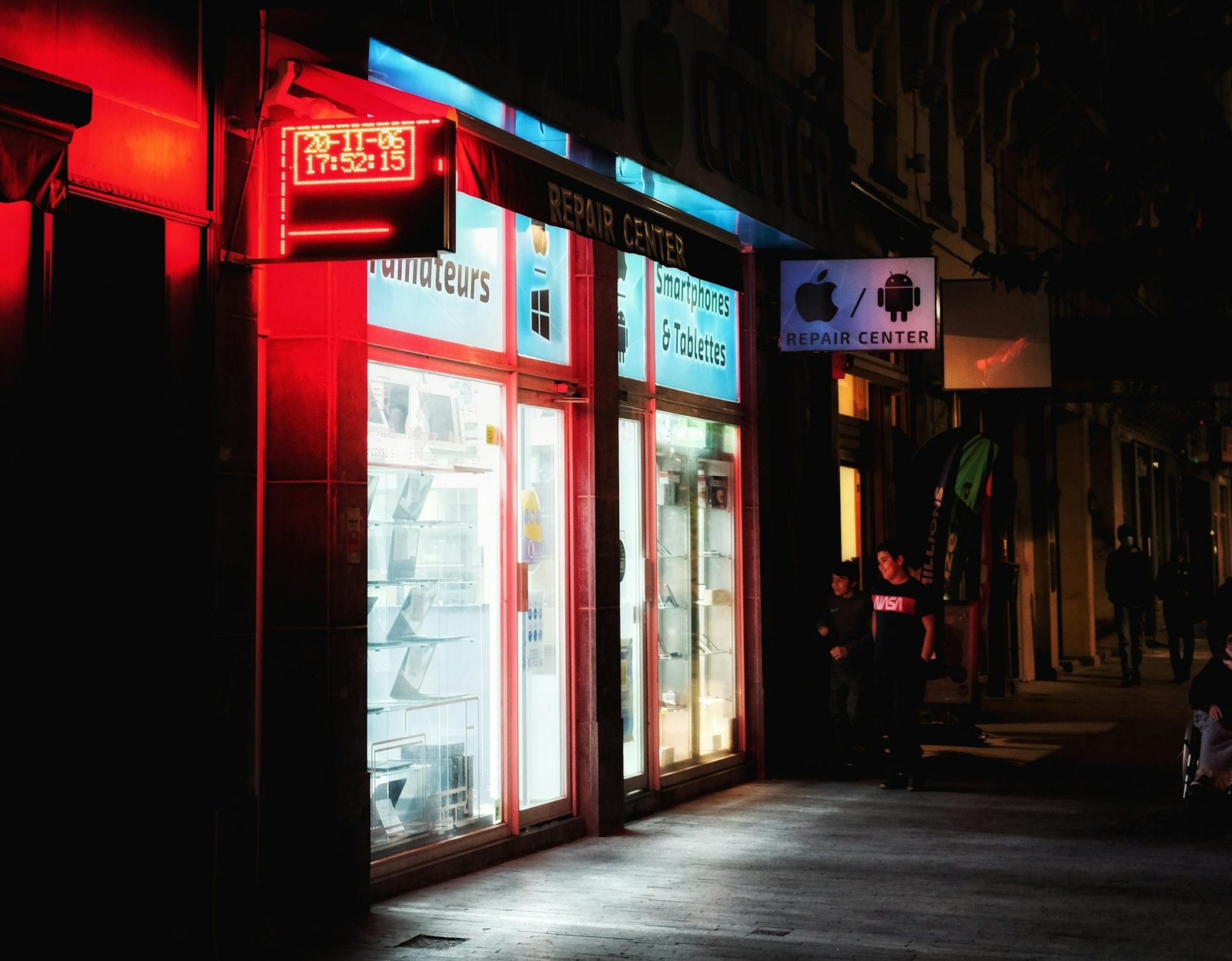 vibrant night scene of an illuminated smartphone
