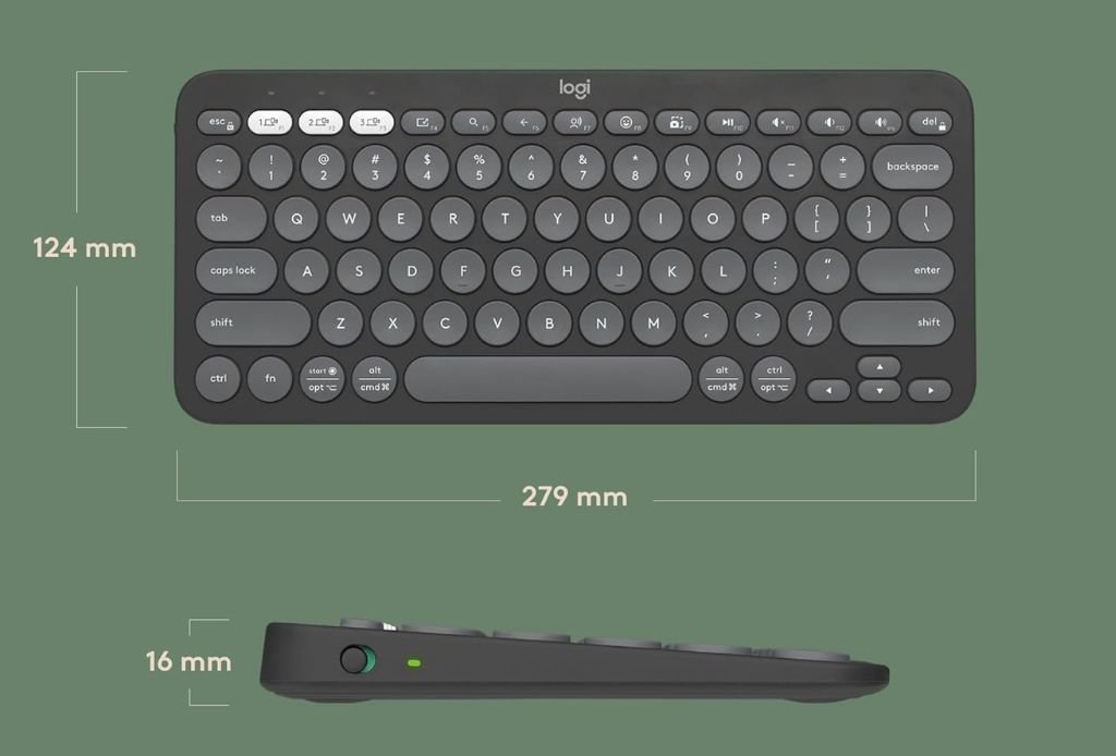 Logitech Pebble Keys 2 K380s 1 melhor teclado ergonômico portátil Logitech