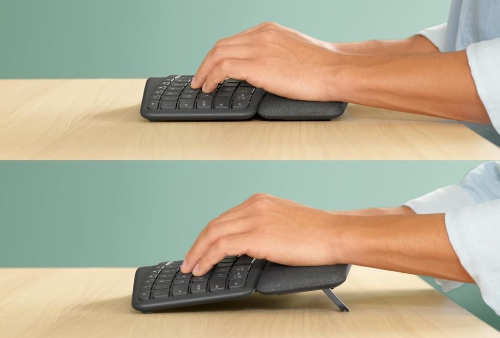 Teclado sem fio Logitech ERGO K860 melhor teclado ergonômico Logitech