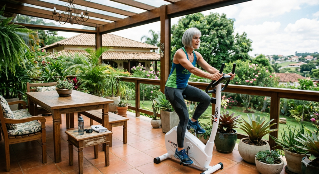 Bicicleta ergométrica para idosos